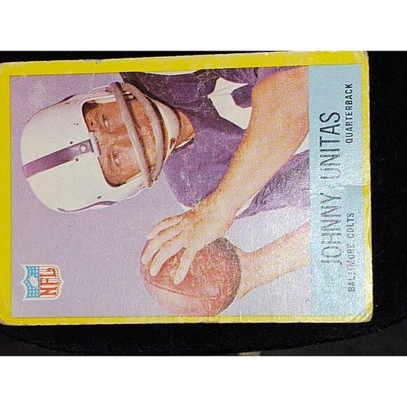 1966 &1967 Johnny  Unitas Philadelphia Football Cards - Picture 4 of 6